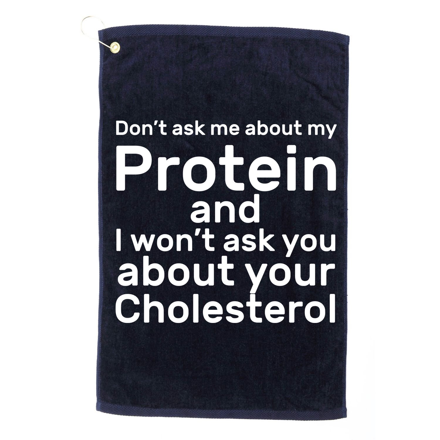 Protein Cholesterol Workout Golf Towel