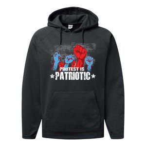 Protest Is Patriotic Performance Fleece Hoodie