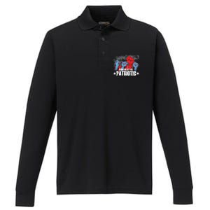 Protest Is Patriotic Performance Long Sleeve Polo