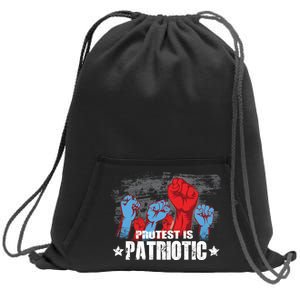 Protest Is Patriotic Sweatshirt Cinch Pack Bag