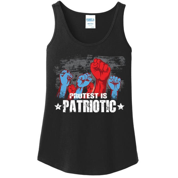 Protest Is Patriotic Ladies Essential Tank