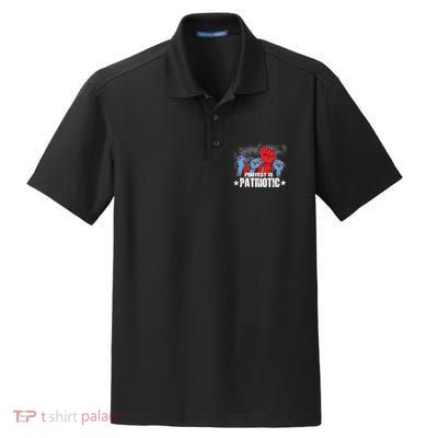 Protest Is Patriotic Dry Zone Grid Polo