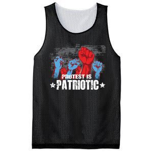 Protest Is Patriotic Mesh Reversible Basketball Jersey Tank