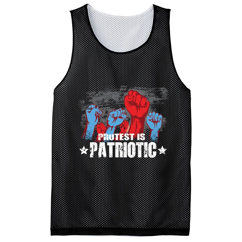 Protest Is Patriotic Mesh Reversible Basketball Jersey Tank