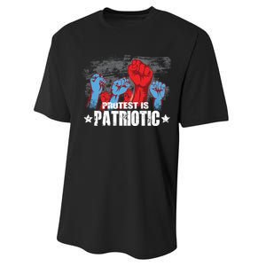 Protest Is Patriotic Performance Sprint T-Shirt