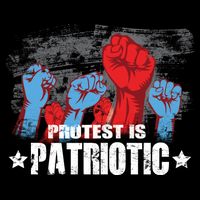 Protest Is Patriotic Pom Pom 12in Knit Beanie