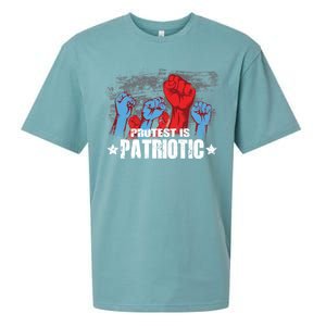 Protest Is Patriotic Sueded Cloud Jersey T-Shirt