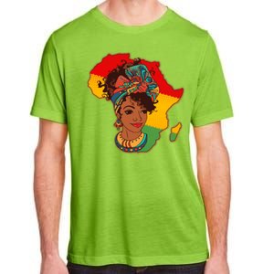 Proud African American Woman Head Wrap Adult ChromaSoft Performance T-Shirt