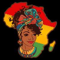 Proud African American Woman Head Wrap T-Shirt
