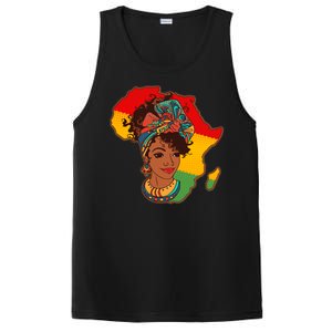 Proud African American Woman Head Wrap PosiCharge Competitor Tank