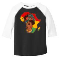 Proud African American Woman Head Wrap Toddler Fine Jersey T-Shirt