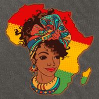 Proud African American Woman Head Wrap Cotton Canvas Backpack