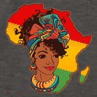 Proud African American Woman Head Wrap Vector Backpack