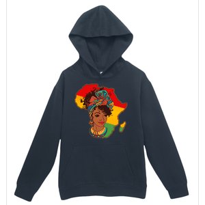 Proud African American Woman Head Wrap Urban Pullover Hoodie