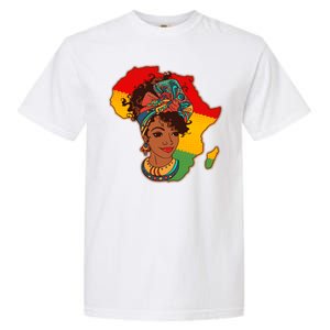 Proud African American Woman Head Wrap Garment-Dyed Heavyweight T-Shirt