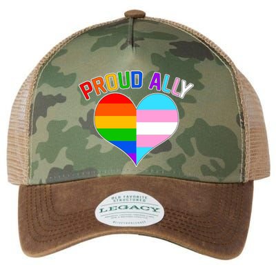 Proud Ally Heart Legacy Tie Dye Trucker Hat