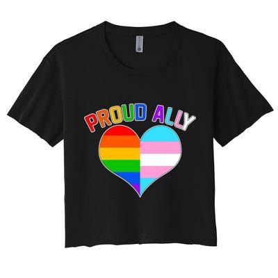 Proud Ally Heart Crop Top