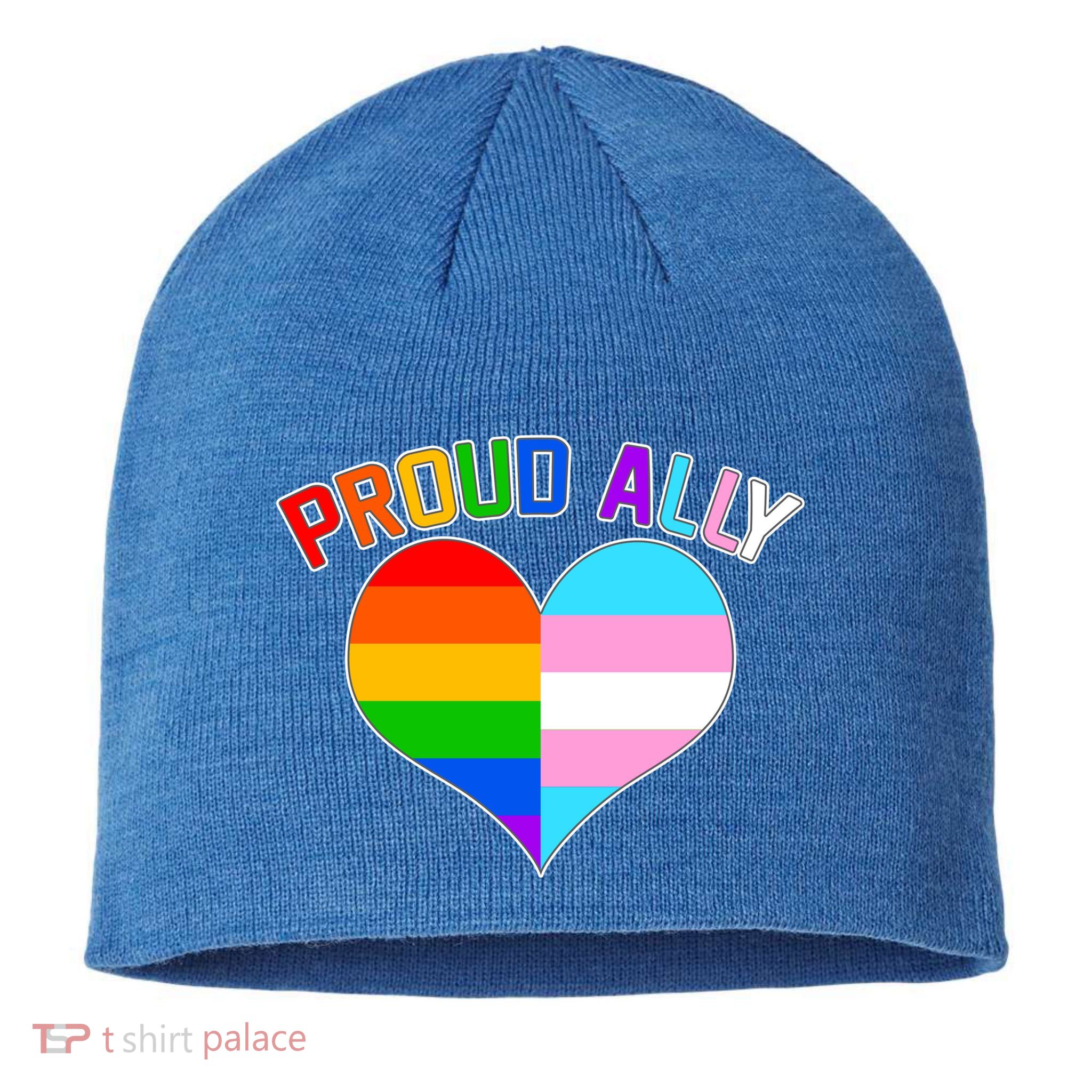 Proud Ally Heart Sustainable Beanie