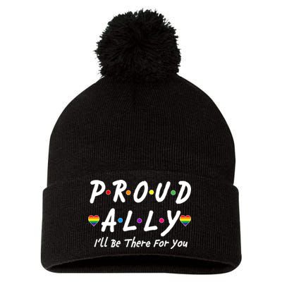 Proud Ally I'll Be There For You LGBT Pom Pom 12in Knit Beanie