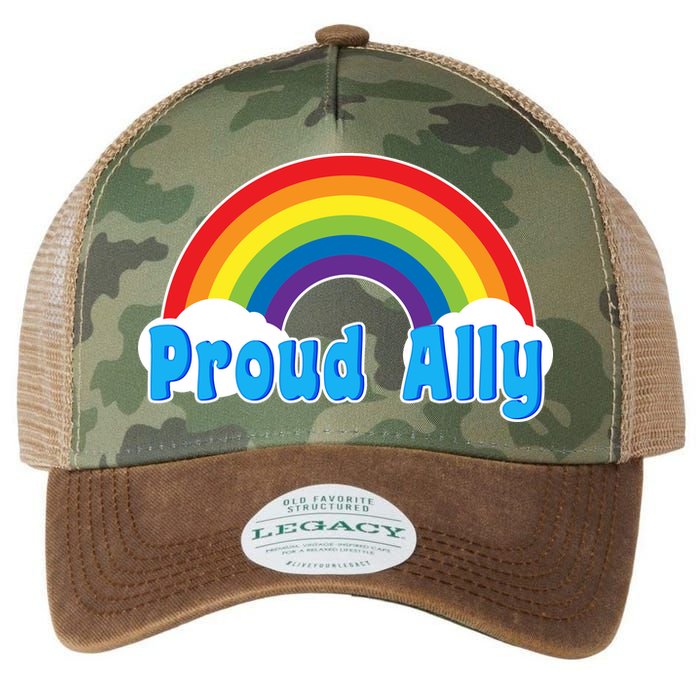 Proud Ally LGBT Support Legacy Tie Dye Trucker Hat