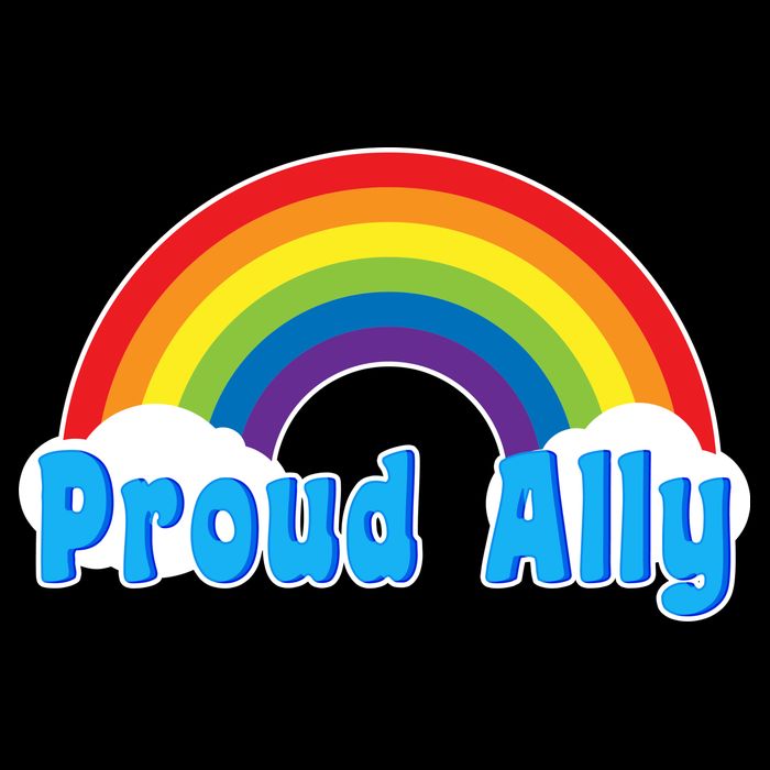 Proud Ally LGBT Support Button