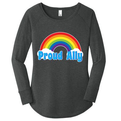 Proud Ally LGBT Support Women's Perfect Tri Tunic Long Sleeve Shirt