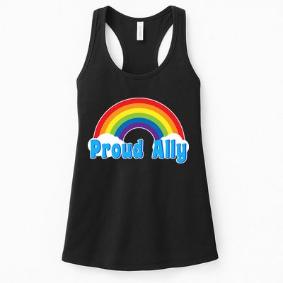 Proud Ally LGBT Support Womens Tank Top