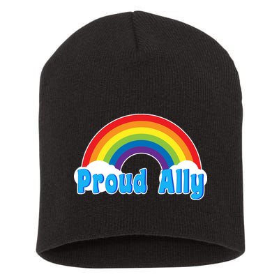 Proud Ally LGBT Support Short Acrylic Beanie