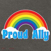 Proud Ally LGBT Support Cotton Canvas Backpack