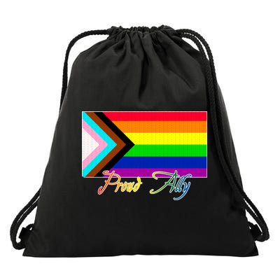Proud Ally Vintage Drawstring Bag