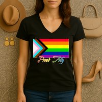 Proud Ally Vintage Women's V-Neck T-Shirt