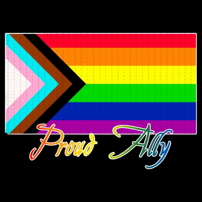 Proud Ally Vintage Women's V-Neck T-Shirt