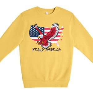 Proud American Eagle Premium Crewneck Sweatshirt