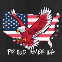 Proud American Eagle 7 Panel Mesh Trucker Snapback Hat