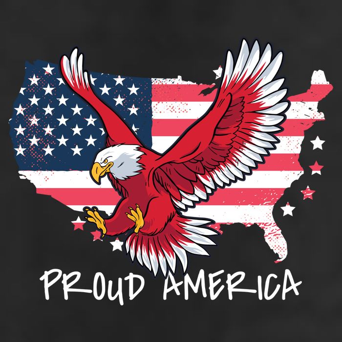 Proud American Eagle 7 Panel Mesh Trucker Snapback Hat