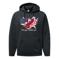 Proud American Eagle Performance Fleece Hoodie