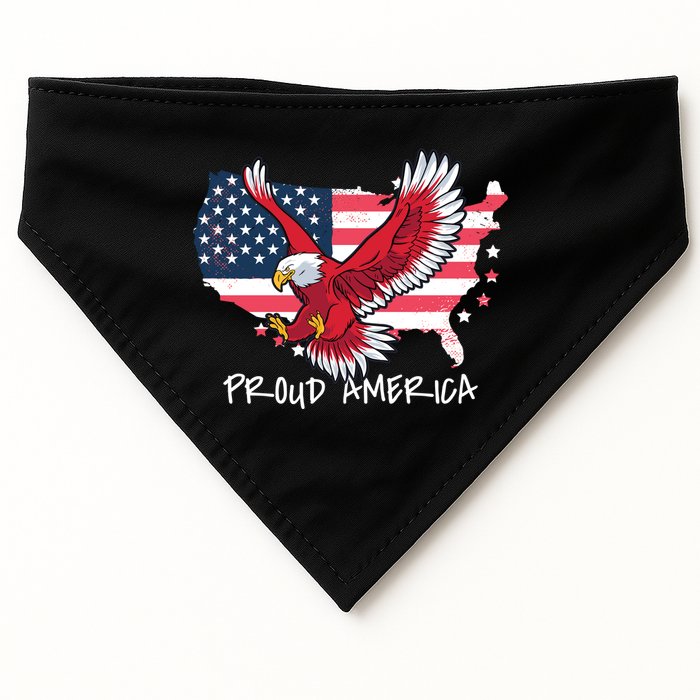 Proud American Eagle USA-Made Doggie Bandana