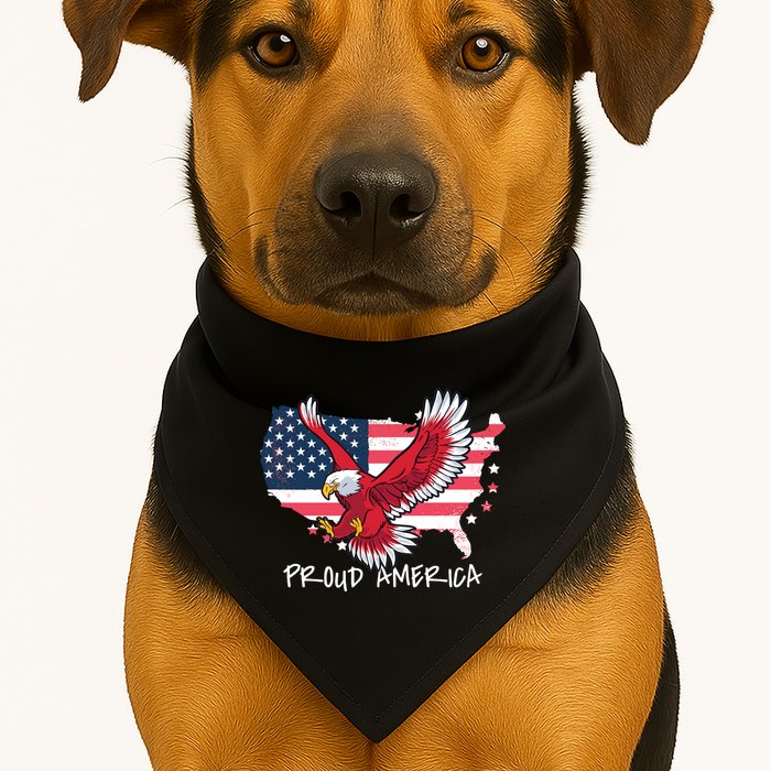 Proud American Eagle USA-Made Doggie Bandana