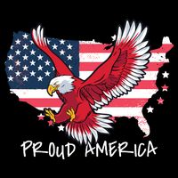 Proud American Eagle USA-Made Doggie Bandana