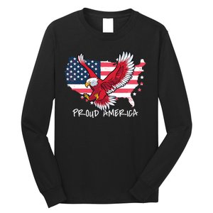 Proud American Eagle Long Sleeve Shirt