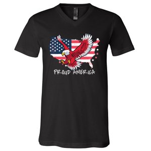 Proud American Eagle V-Neck T-Shirt