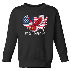 Proud American Eagle Toddler Sweatshirt