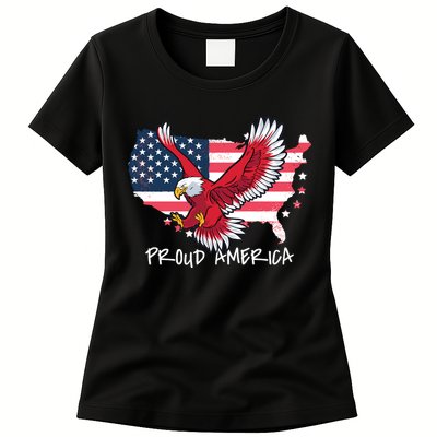 Proud American Eagle Womens T-Shirt