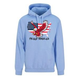 Proud American Eagle Unisex Surf Hoodie