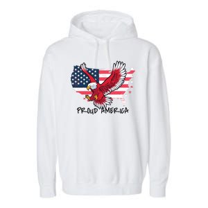 Proud American Eagle Garment-Dyed Fleece Hoodie