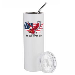 Proud American Eagle Stainless Steel Tumbler