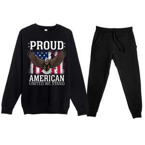 Proud American United We Stand Eagle Premium Crewneck Sweatsuit Set