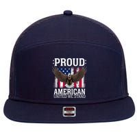 Proud American United We Stand Eagle 7 Panel Mesh Trucker Snapback Hat