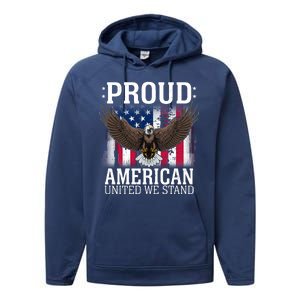 Proud American United We Stand Eagle Performance Fleece Hoodie