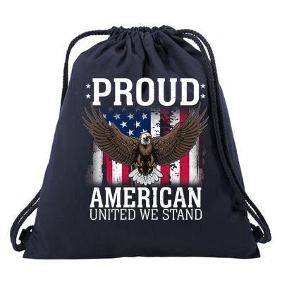 Proud American United We Stand Eagle Drawstring Bag